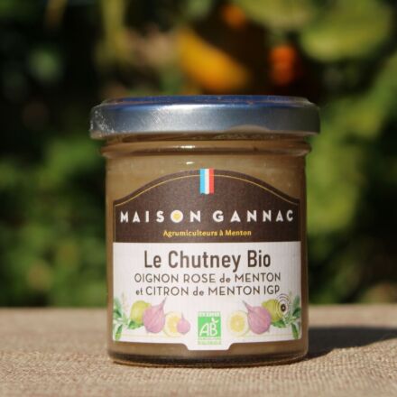 Chutney Bio Oignon rose et Citron de Menton